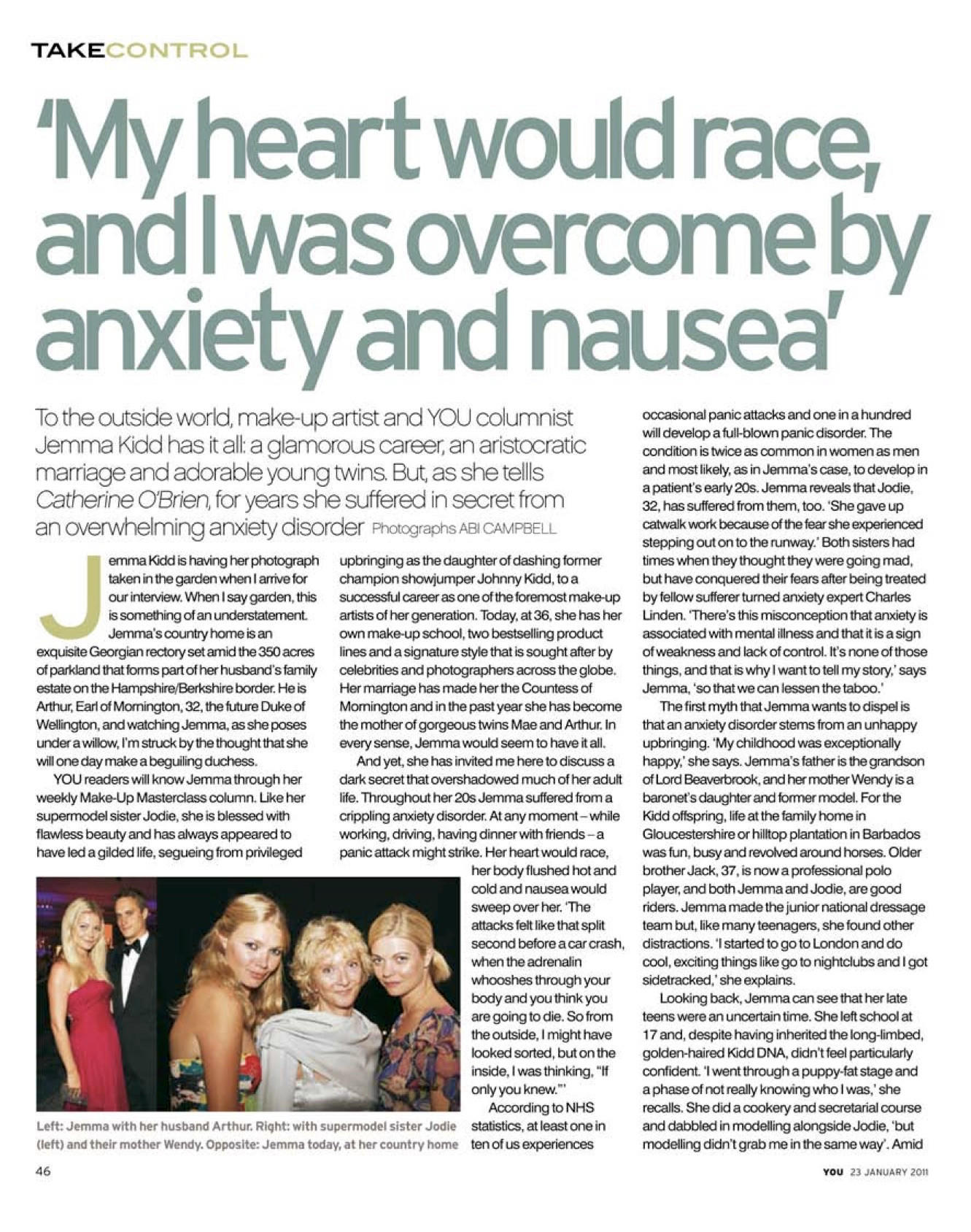 YOU Magazine — Jemma Kidd feature (Jan 2011)
