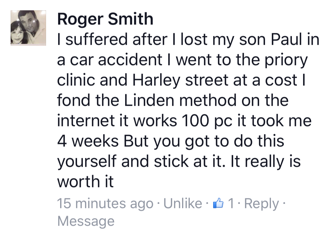 Real testimonial from a recovered client